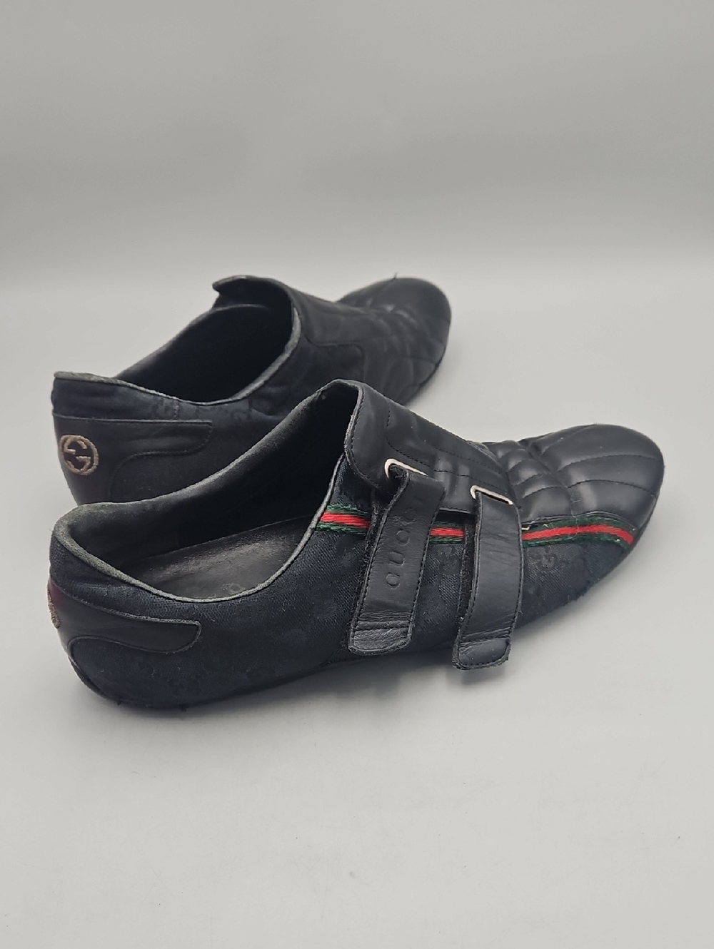 Vintage Gucci men's black leather sneakers - Picture 5 of 16